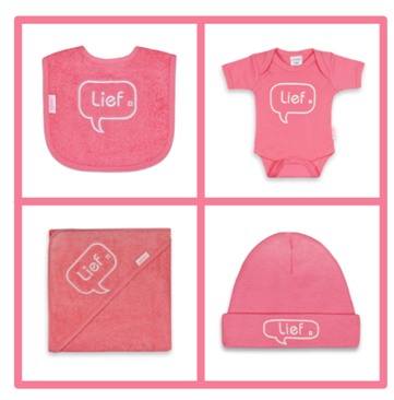 kraampakket Slabber, romper, badcape en muts
