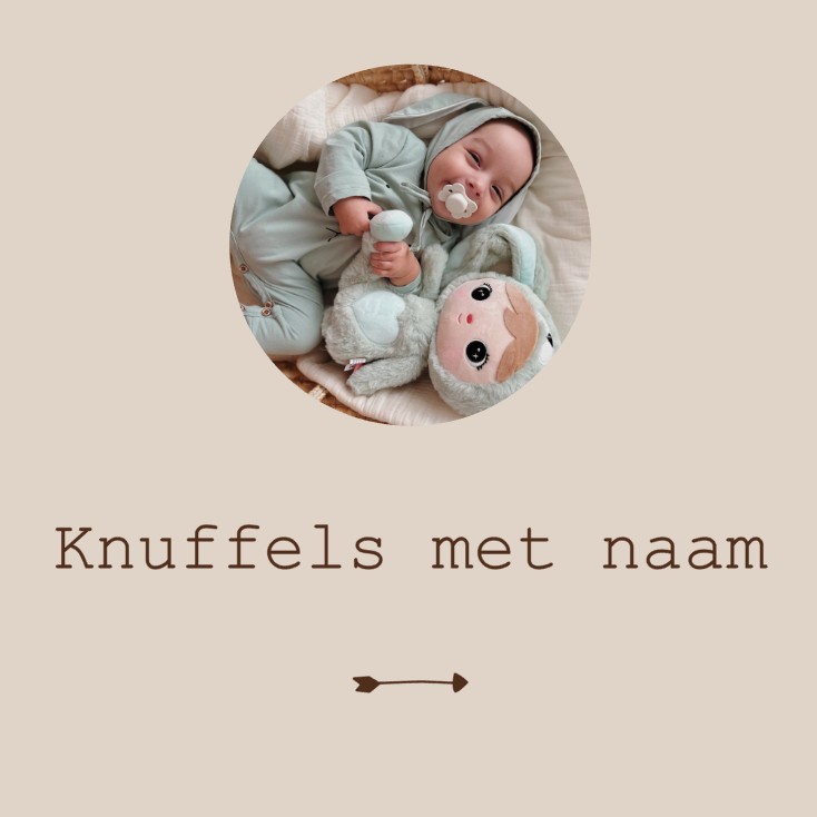 Zachte knuffels met naam voor baby’s en kinderen