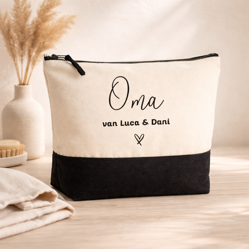 Moederdag toilettas met naam