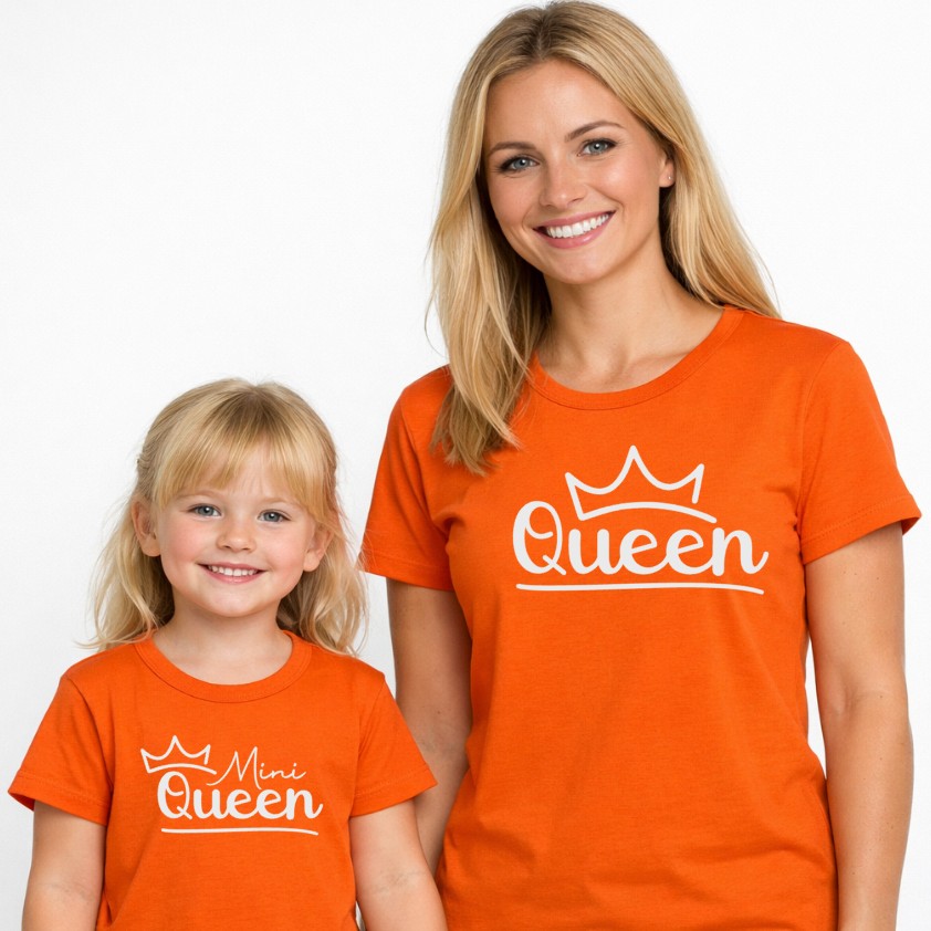 Koningsdag twinning outfits voor het hele gezin