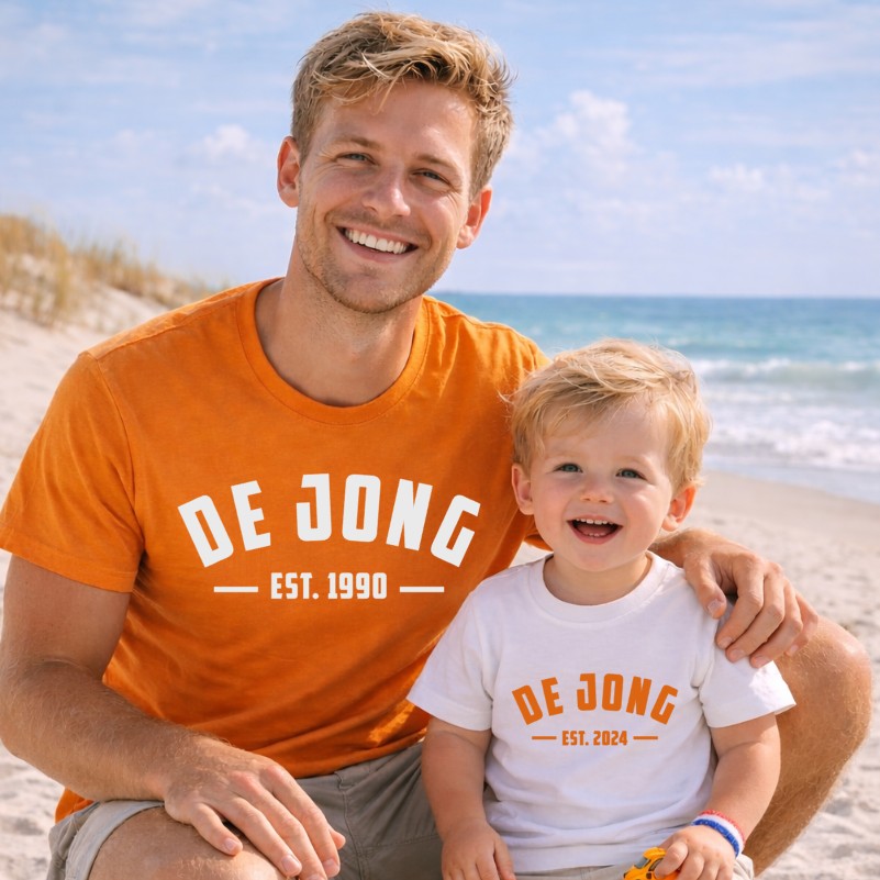 Koningsdag twinning outfits voor het hele gezin