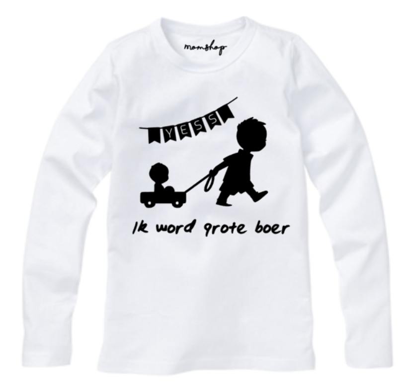 voor de tweede keer grote zus Shirt grote broer