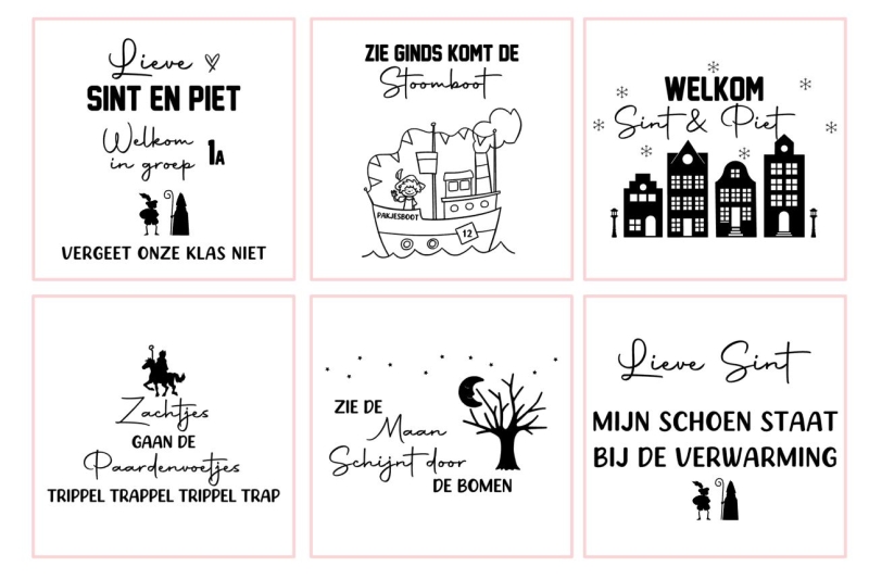 Nieuwe ontwerpen Sinterklaas raamstickers!