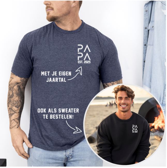 Vaderdagcadeau tip: gepersonaliseerde kleding voor papa & opa