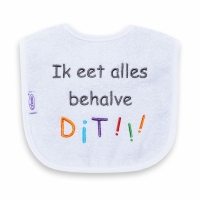 Funnies slabber - Ik eet alles behalve dit!!!