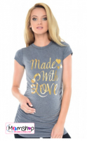 Positie shirt | Grijs | made with love | maat S