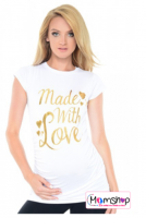 Positie shirt | Wit | made with love | maat S
