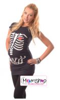 Positie shirt | skelet baby | Zwart | maat L