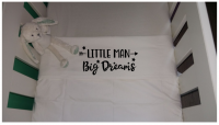 Wieg / Ledikant laken - Little man big dreams