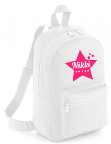 Mini Essential Rugzak: Sterren met naam