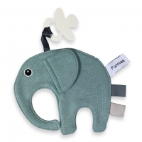 Funnies speendoek olifant ollie Stone green