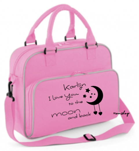 (naam) i love you to moon and back Momshop