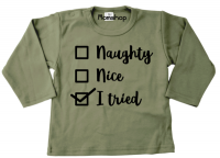 Shirt | Naughty, Nice, I tried