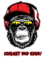 Mok | Coolest dad ever | Gorilla cap + Headphone