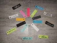 Vilten sleutelhanger | Fluor geel