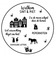 Sticker | Welkom sint & piet