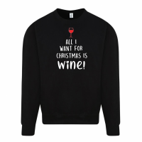 Sweater| All i want for christmas is wine | Dames