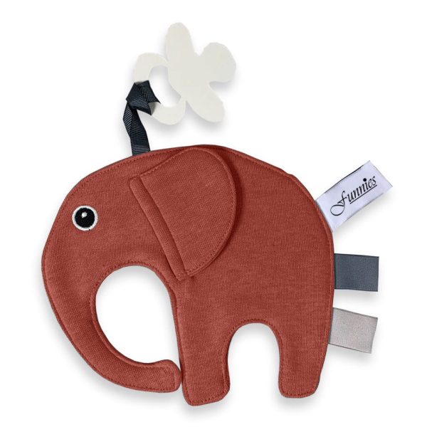 esthetisch Aziatisch Traditie Funnies speendoek olifant ollie | Copper - Momshop