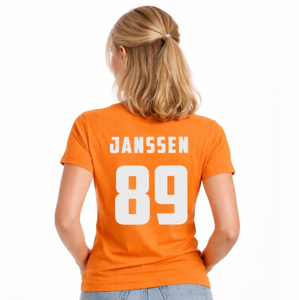 Koningsdag  shirt volwassenen | Naam + rugnummer