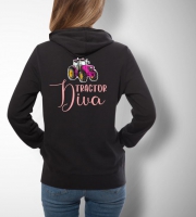 Hoodie | Tractor Diva | Full Colour tractor