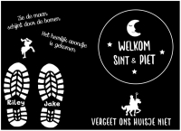 Sinterklaas schoen zet mat - 2 kinderen