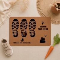 Schoenzetmat met naam | 3 kinderen