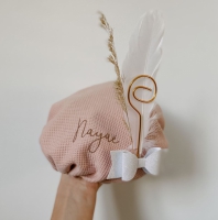 Pietenmuts  Roze |  strik met naam