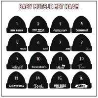 Newborn muts met naam | Zand