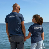 Los twinning shirt VOLWASSEN| Naam est. datum omlijning