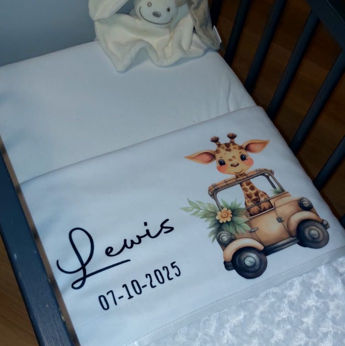 Baby deken | Giraffe auto