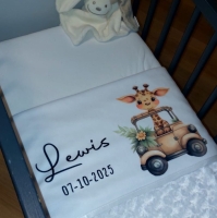 Baby deken | Giraffe auto