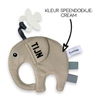 Funnies speendoekje met naam | Ollie | Cream