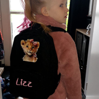 Mini Essential Rugzak |  Lion pink ribbon