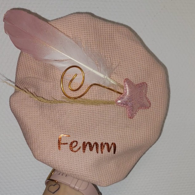 Luxe Pietenmuts Roze + ster | 𝗺𝗲𝘁 𝗻𝗮𝗮𝗺