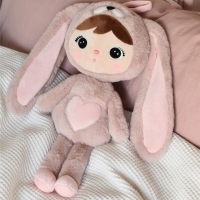 Knuffel met naam | Metoo bunny | Powder pink | 50 cm