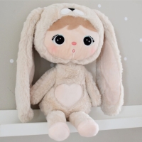 Knuffel met naam | Metoo bunny | light beige | 50 cm