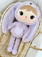 Knuffel met naam | Metoo bunny | Lilac | 50 cm