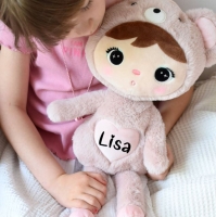 Knuffel met naam | Metoo bear | Powder pink | 50 cm