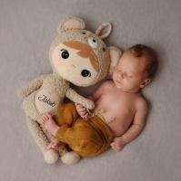 Knuffel met naam | Metoo bear | Beige | 50 cm