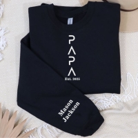 Hoodie | Papa open letters | Verticaal