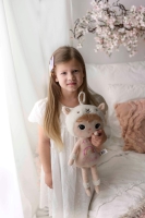 Knuffel met Naam | Metoo Beige lama |  50 cm