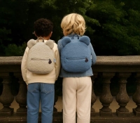 Teddy rugzak roze | met naam