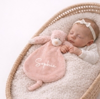 Knuffel met naam | Tutpopje Aap - Peach roze