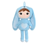 Knuffel met naam | Metoo Bunny 50 cm &ndash; Sky blue