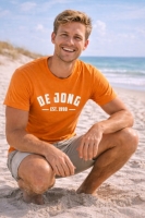 Shirt volwassenen | Achternaam + Est. [jaartal] streep