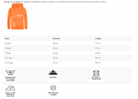 Hoodie capuchon | Fluor Oranje | King + naam - 2 kleuren