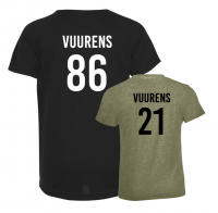 Los twinning shirt VOLWASSEN | Naam rugnummer
