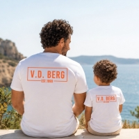 WK twinning shirts met familienaam en jaartal