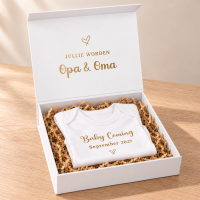 Luxe cadeaubox zwangerschapsaankondiging | Verrassing - jullie worden opa en oma
