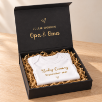 Luxe cadeaubox zwangerschapsaankondiging | Verrassing - jullie worden opa en oma